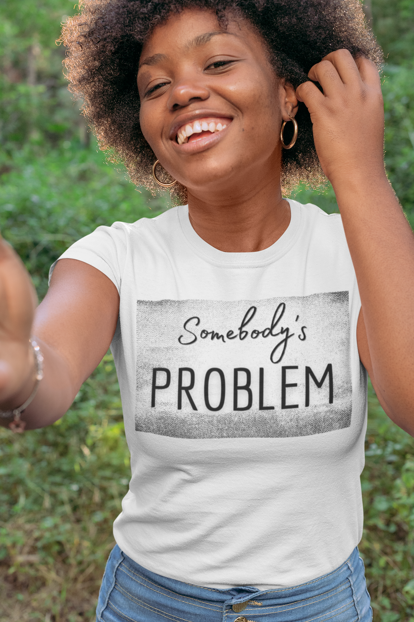 Somebody's Problem (Grunge BG) Unisex T-Shirt