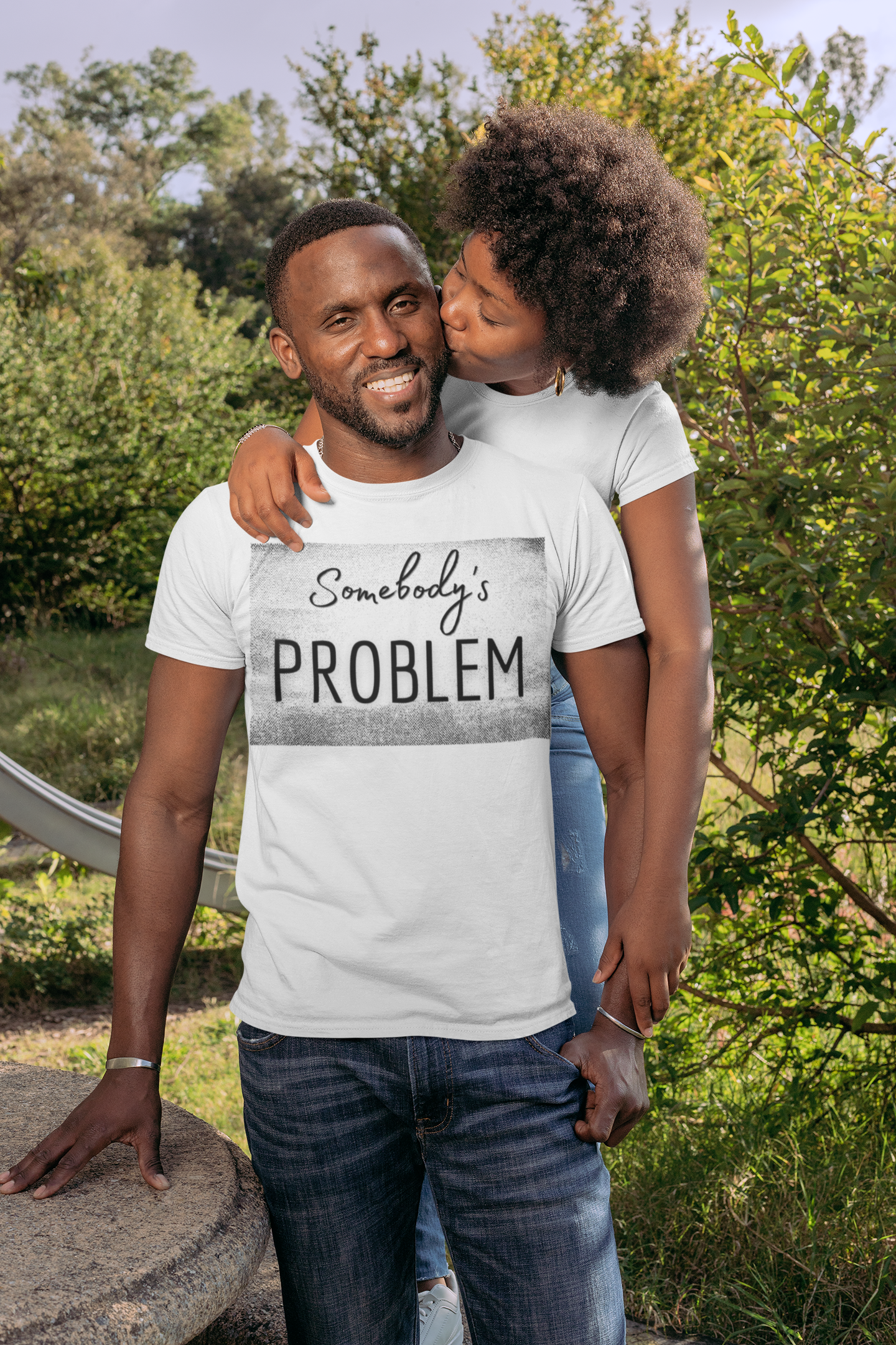 Somebody's Problem (Grunge BG) Unisex T-Shirt